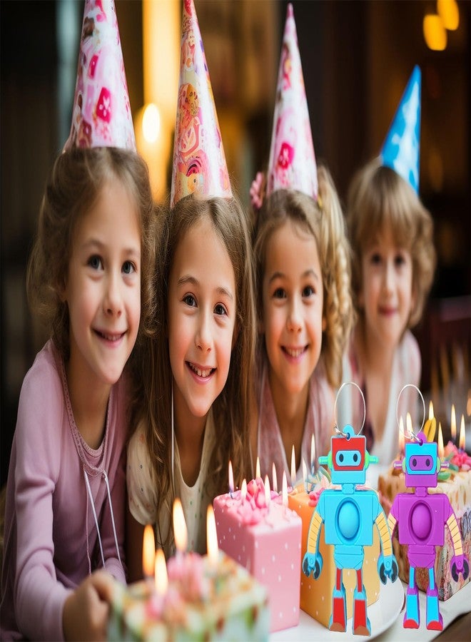 ماي بوش بوبو، ٢٤ عبوة من ألعاب الروبوت، هدايا بالجملة بألوان قوس قزح، هدايا للطلاب من المعلم، جوائز صغيرة على شكل مصاصات، هدايا حفلات للأطفال في عيد الميلاد - Image 4